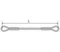 Строп канатный петлевой СКП1, г/п 2,5т, длина 4000мм, д. 16,5мм